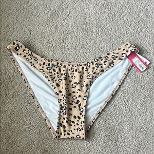 Xhilaration Leopard Print Bikini Bottom - Tan and Black